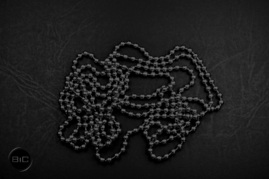 ŁAŃCUSZEK METALOWY 300 cm CZARNY